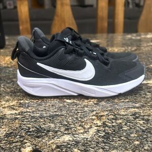 Nike Kids Black and White Athletic Sneakers